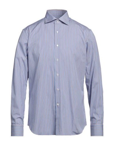 Shop Alessandro Gherardi Man Shirt Light Blue Size 17 Cotton