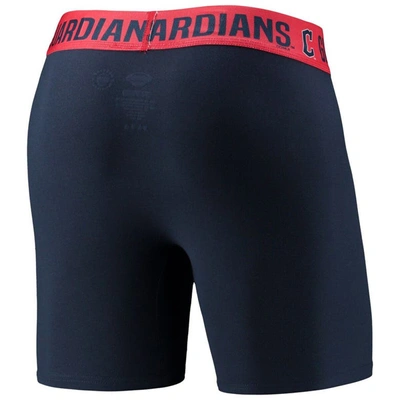 Shop Concepts Sport Navy/red Cleveland Guardians Two-pack Flagship Boxer Briefs Set