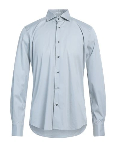 Shop Himon's Man Shirt Grey Size 15 ½ Cotton, Polyamide, Elastane