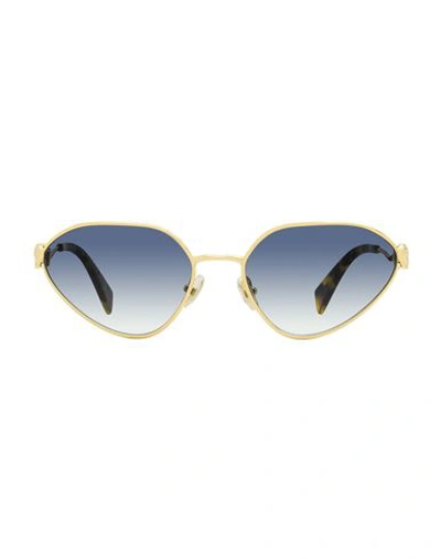 Shop Lanvin Rateau Lnv115s Sunglasses Woman Sunglasses Blue Size 58 Metal, Acetate
