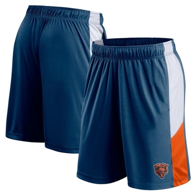 Shop Fanatics Branded Navy Chicago Bears Prep Colorblock Shorts