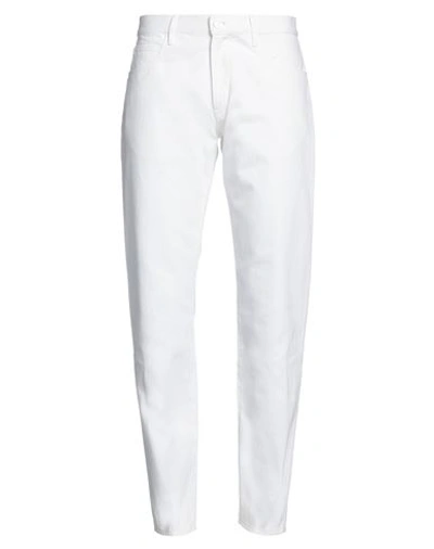 Giorgio Armani Man Denim Pants White Size 38 Cotton In White