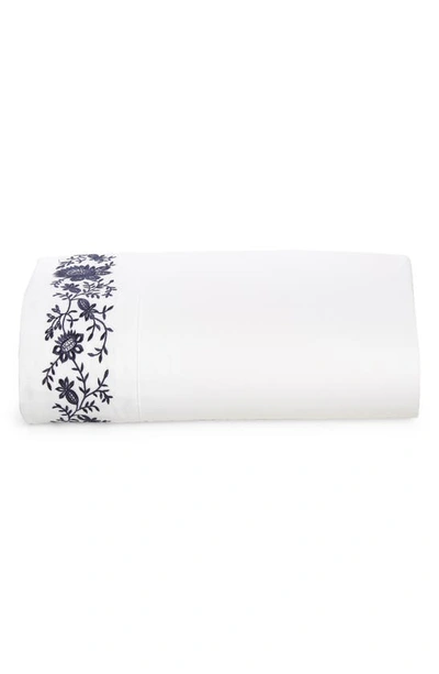 Polo Ralph Lauren Eloise Embroidered 624 Thread Count Organic Cotton Sheet Set In Polo Navy
