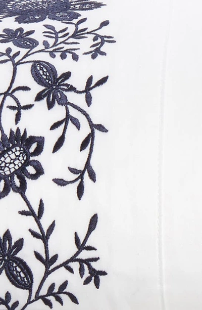 Polo Ralph Lauren Eloise Embroidered 624 Thread Count Organic Cotton Sheet Set In Polo Navy
