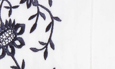 Polo Ralph Lauren Eloise Embroidered 624 Thread Count Organic Cotton Sheet Set In Polo Navy