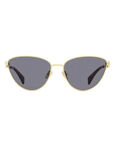 Shop Lanvin Rateau Cat-eye Lnv112s Sunglasses Woman Sunglasses Grey Size 59 Metal, Acetate