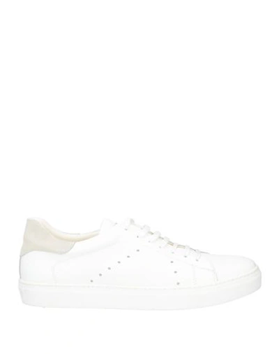 Shop Barba Napoli Man Sneakers White Size 13 Leather