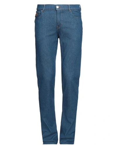 Shop Trussardi Man Jeans Blue Size 33 Cotton, Polyester, Elastane