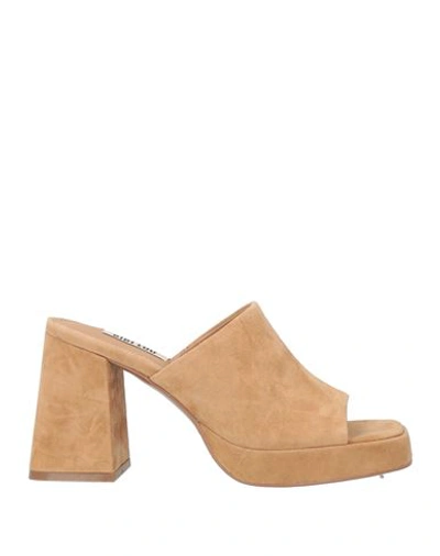 Shop Bibi Lou Woman Sandals Camel Size 8 Leather In Beige