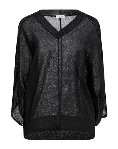 Shop Brunello Cucinelli Woman Sweater Black Size M Cotton, Brass