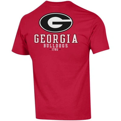 Shop Champion Red Georgia Bulldogs Stack 2-hit T-shirt
