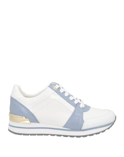 Shop Michael Michael Kors Woman Sneakers White Size 8 Soft Leather, Textile Fibers
