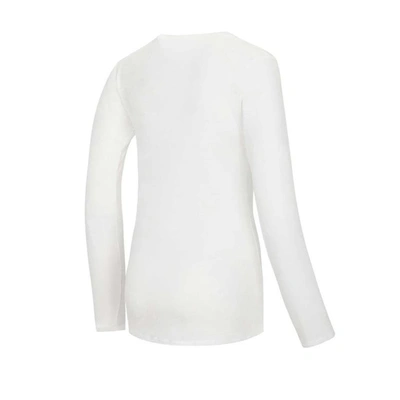 Shop Concepts Sport White/royal Kentucky Wildcats Long Sleeve V-neck T-shirt & Gauge Pants Sleep Set