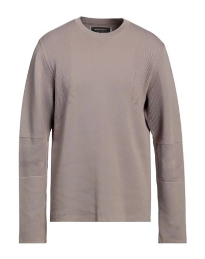 Shop Norse Projects Man Sweater Khaki Size Xl Wool, Polyester In Beige