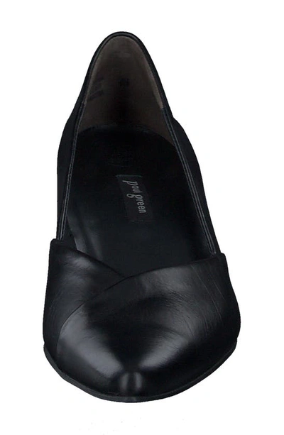 Shop Paul Green Rendi Pointed Toe Pump In Black Leather