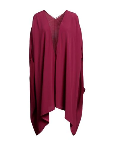 Shop Rick Owens Woman Top Garnet Size Onesize Acetate, Silk In Red