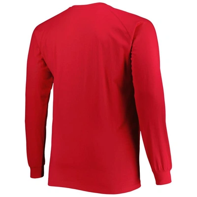 Shop Profile Red Georgia Bulldogs Big & Tall Two-hit Long Sleeve T-shirt