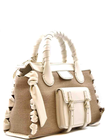Shop Chloé Leather Bag In White