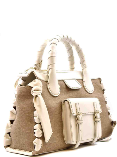 Chloé Leather Bag In White