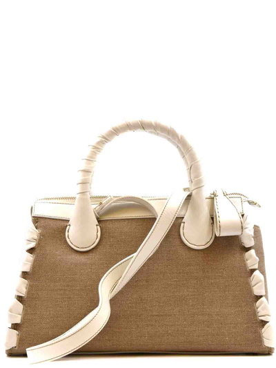 Shop Chloé Leather Bag In White
