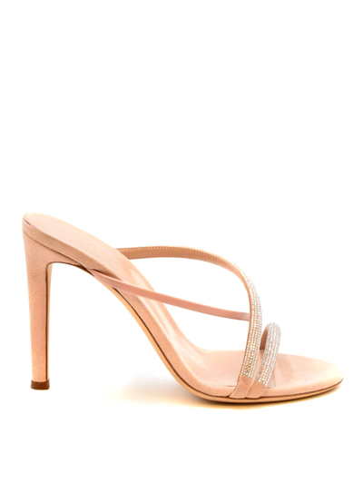 Shop Giuseppe Zanotti Leather Sandals In Pink