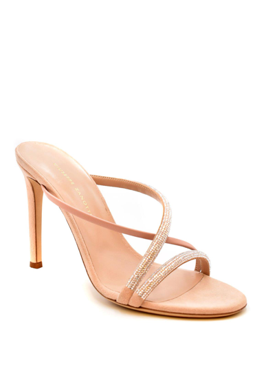 Shop Giuseppe Zanotti Leather Sandals In Pink