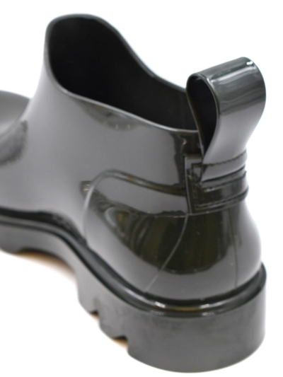 Bottega Veneta Leather Boots In Dark Green