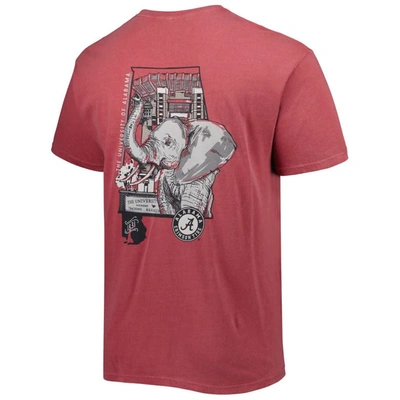 Shop Image One Crimson Alabama Crimson Tide Hyperlocal Elephant T-shirt