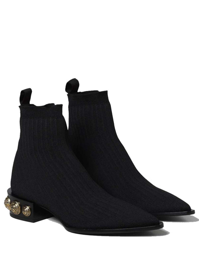 Shop Balmain Leather Boots In Black
