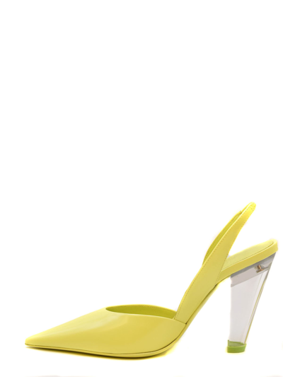 Shop 3juin Leather Sandals In Yellow