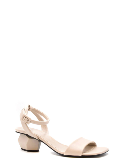 Giuseppe Zanotti Leather Sandals In Beige