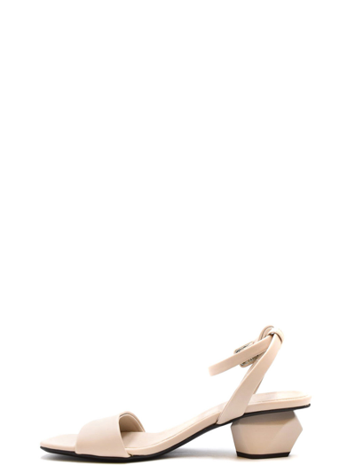 Giuseppe Zanotti Leather Sandals In Beige