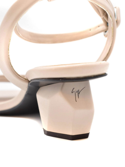 Giuseppe Zanotti Leather Sandals In Beige
