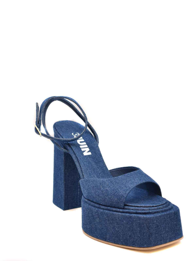 3juin Sandals In Dark Wash