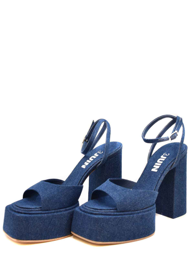 3juin Sandals In Dark Wash