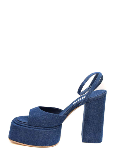 3juin Sandals In Dark Wash
