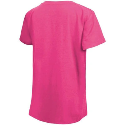 Shop New Era Girls Youth  Pink Miami Marlins Jersey Stars V-neck T-shirt