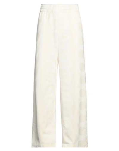 Shop Marc Jacobs Man Pants Cream Size Xl Cotton In White
