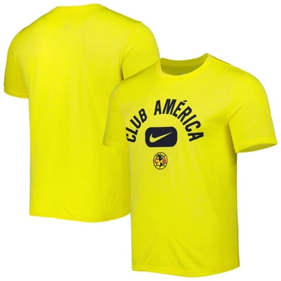 Shop Nike Yellow Club America Lockup Legend Performance T-shirt