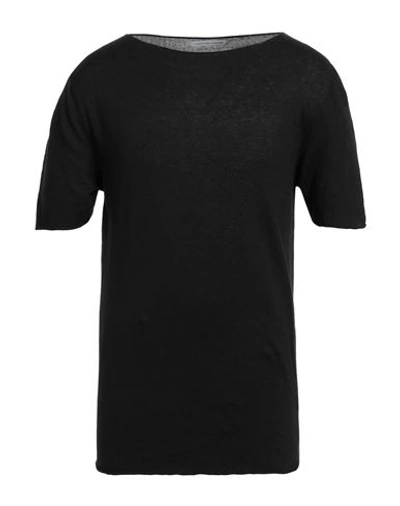 Shop Grey Daniele Alessandrini Man Sweater Black Size 36 Linen, Cotton