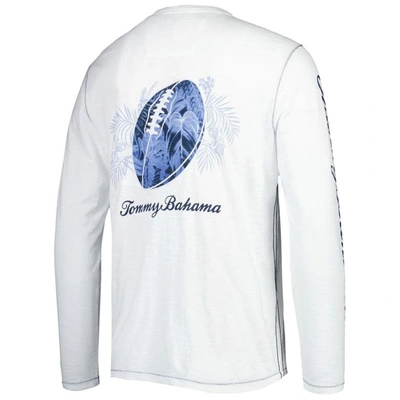 Shop Tommy Bahama White New England Patriots Laces Out Billboard Long Sleeve T-shirt
