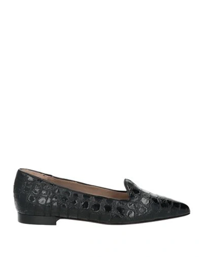 Amen Woman Loafers Black Size 9 Leather In Black