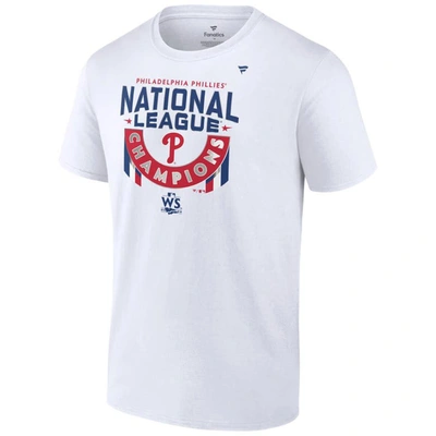 Shop Fanatics Branded White Philadelphia Phillies 2022 National League Champions Locker Room T-shirt