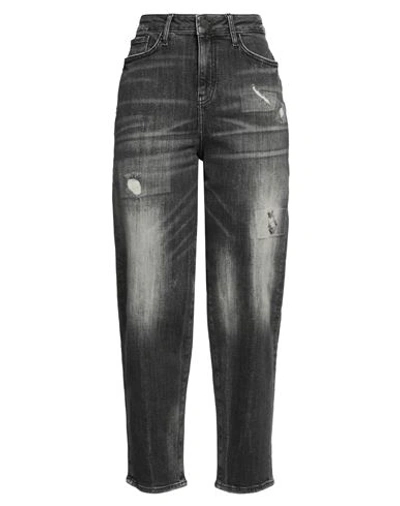 Shop Armani Exchange Woman Jeans Black Size 32 Cotton, Elastomultiester, Elastane