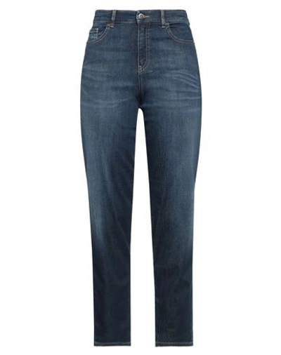 Shop Emporio Armani Woman Jeans Blue Size 30 Cotton, Elastomultiester, Elastane