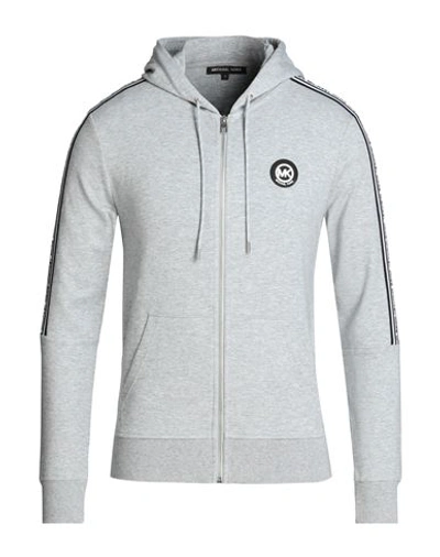 Shop Michael Kors Mens Man Sweatshirt Light Grey Size Xxl Cotton, Polyester