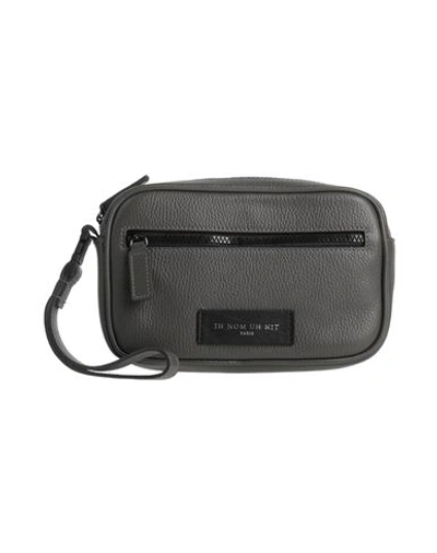 Shop Ih Nom Uh Nit Woman Handbag Lead Size - Leather In Grey