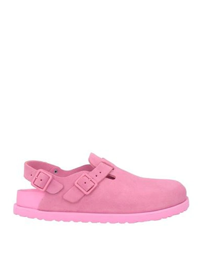 Shop Birkenstock Woman Mules & Clogs Pink Size 7 Leather