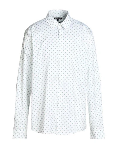 Shop Michael Kors Mens Man Shirt White Size Xs Cotton, Nylon, Elastane