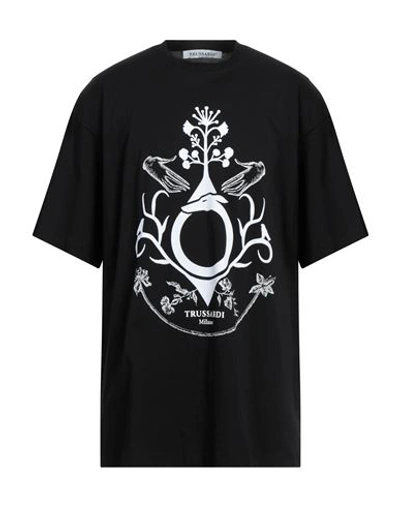 Shop Trussardi Man T-shirt Black Size L Cotton